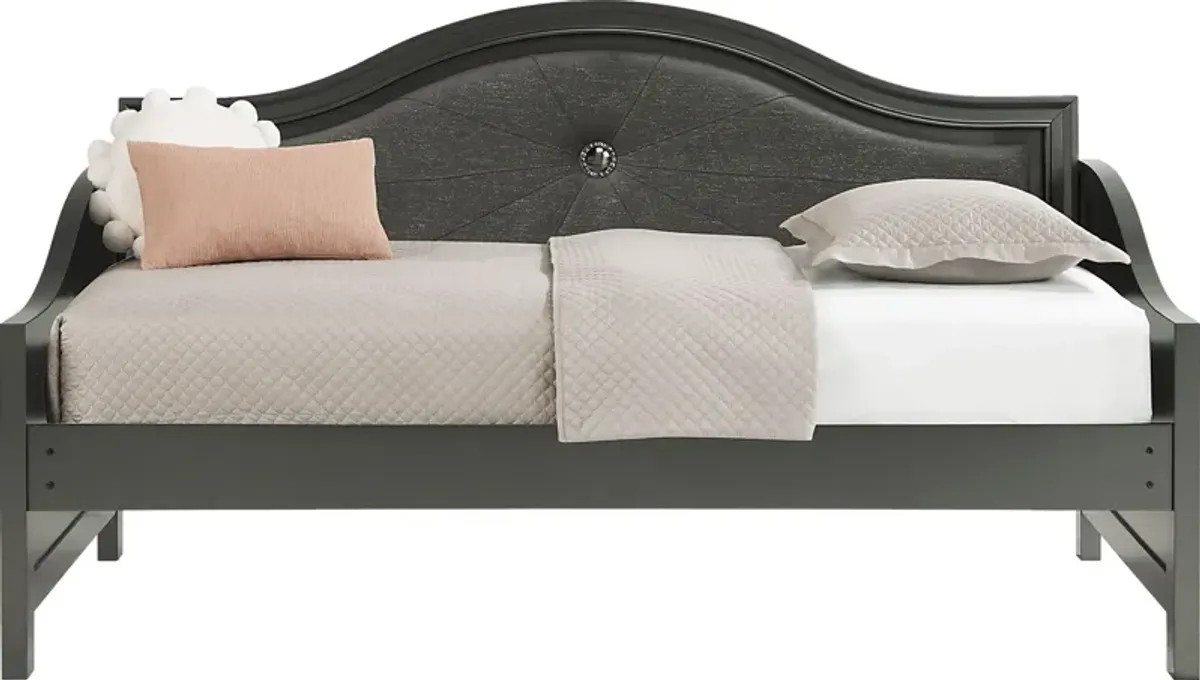 Kids Evangeline Charcoal Twin Daybed