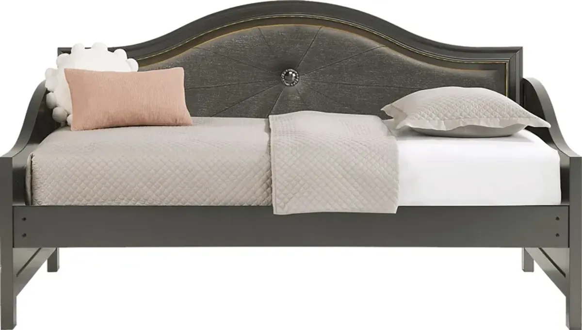 Kids Evangeline Charcoal Twin Daybed