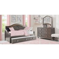 Kids Evangeline Charcoal Twin Daybed