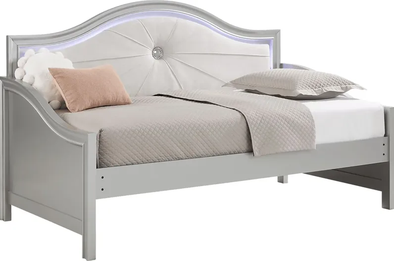 Kids Evangeline Silver Twin Daybed