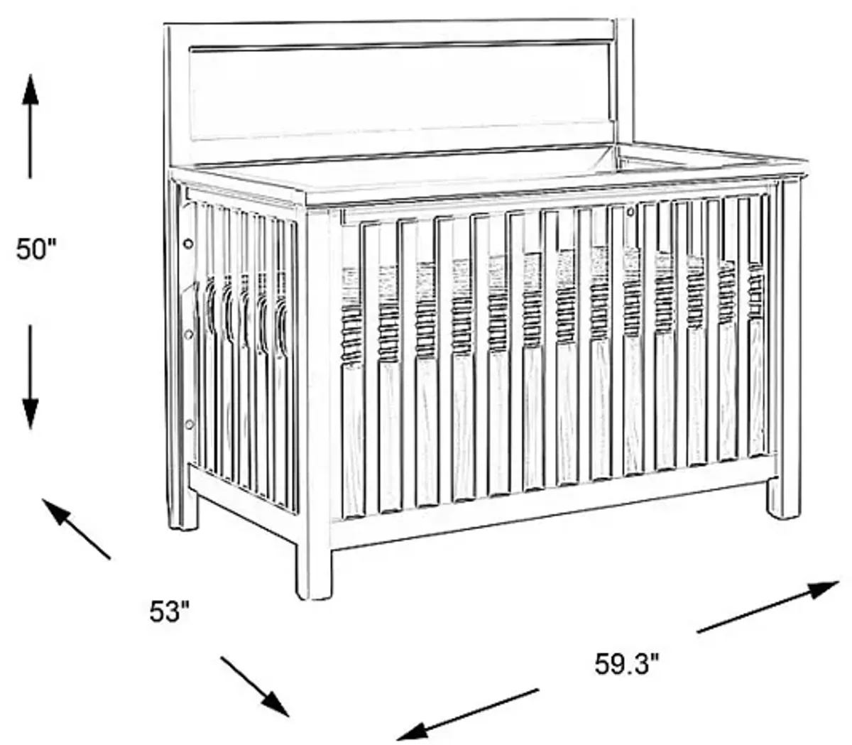 Disney Baby Starry Dreams with Mickey Mouse Gray Convertible Crib