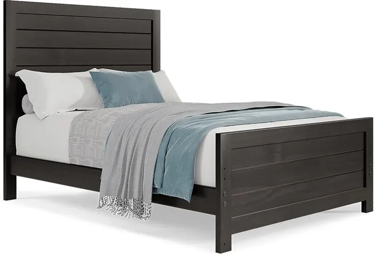 Kids Creekside 2.0 Charcoal 5 Pc Full Panel Bedroom