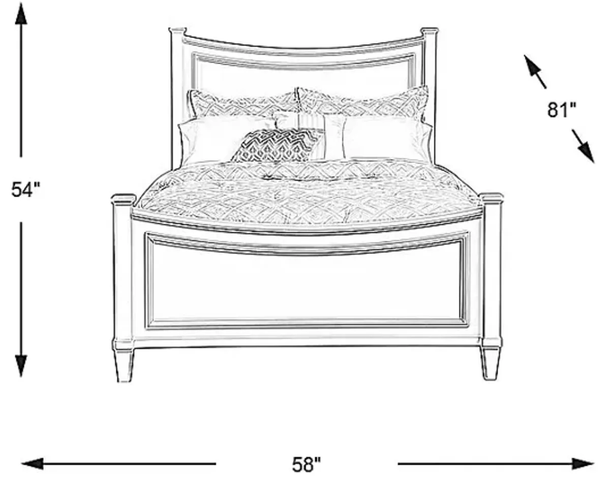 Kids Jaclyn Place Ivory 3 Pc Full Bed