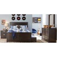 Kids Bay Street Charcoal 3 Pc Full Panel Bed