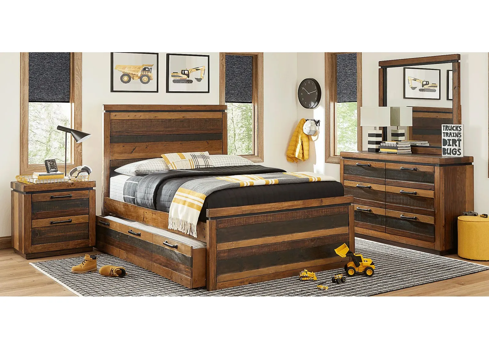 Kids Westover Hills Jr. Reclaimed Brown 5 Pc Full Panel Bedroom