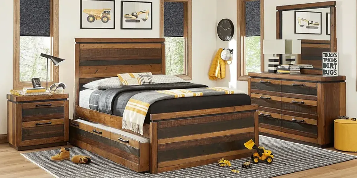 Kids Westover Hills Jr. Brown 5 Pc Full Panel Bedroom