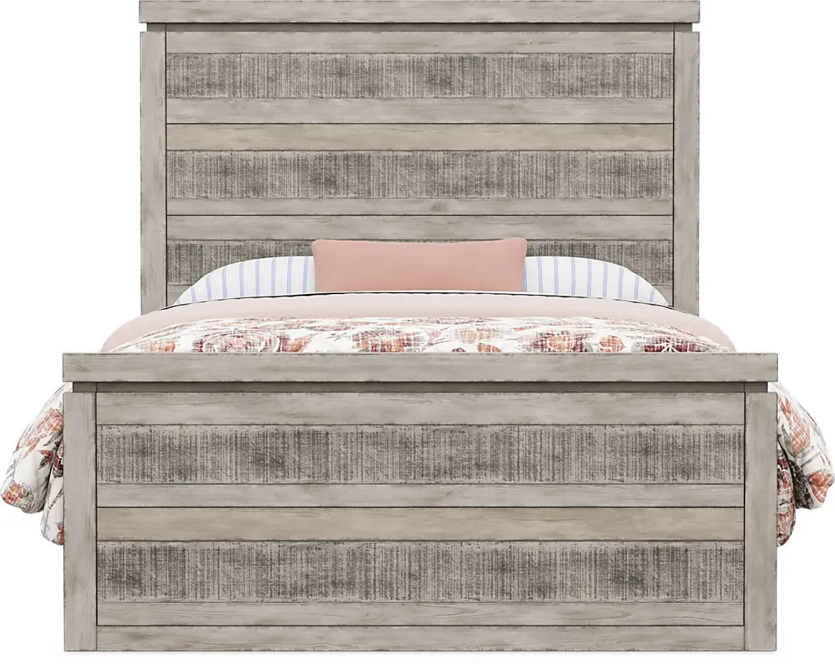 Kids Westover Hills Jr. Gray Full Panel Bedroom