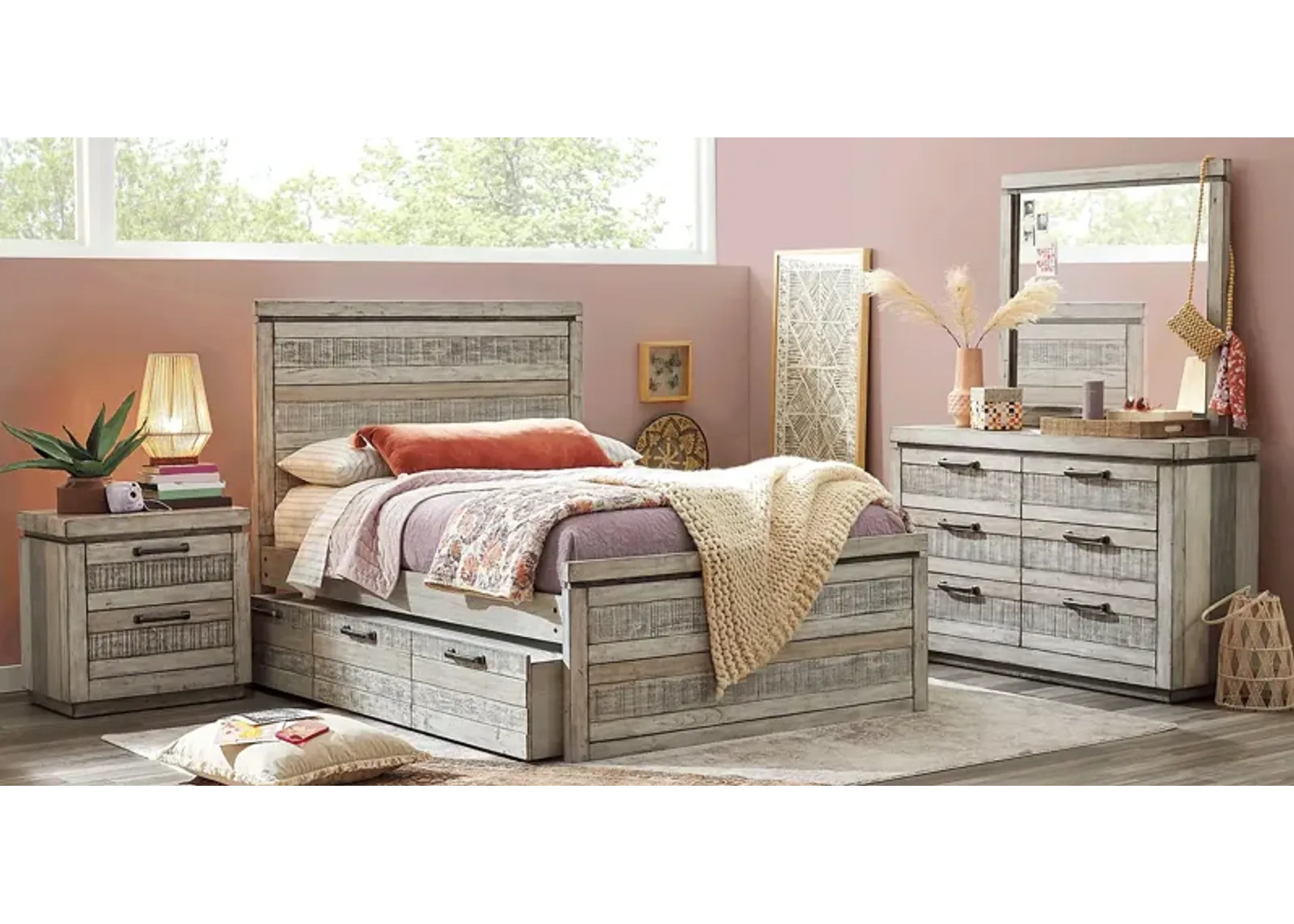 Kids Westover Hills Jr. Gray 5 Pc Full Panel Bedroom