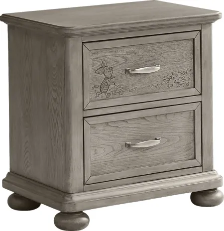 Disney Baby Woodland Adventures with Winnie the Pooh Classic Gray Nightstand