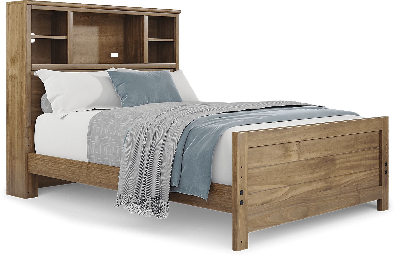 Kids Creekside 2.0 Chestnut 3 Pc Full Bookcase Bed