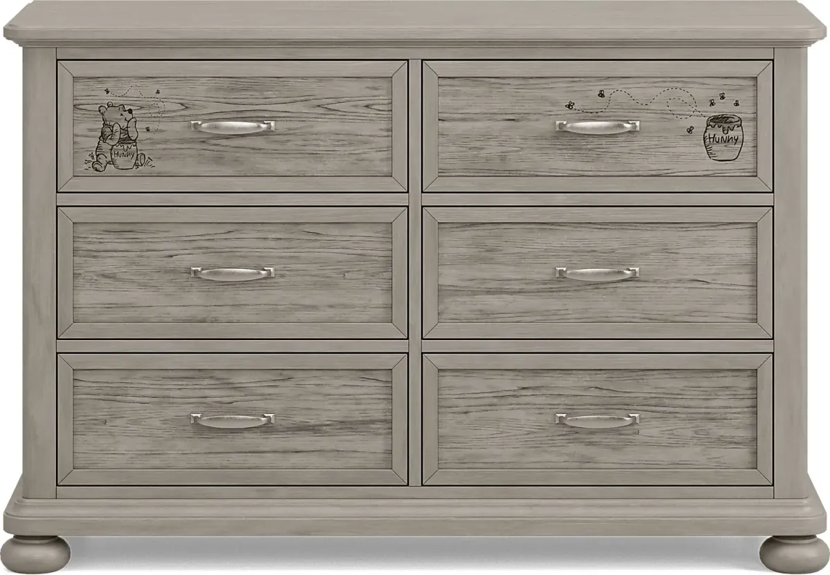 Disney Baby Woodland Adventures with Winnie the Pooh Classic Gray Dresser