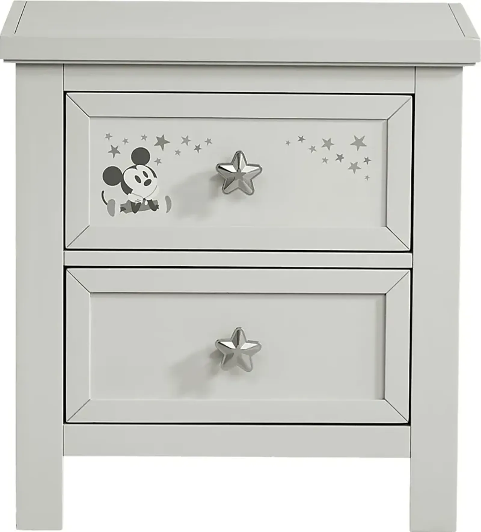 Kids Starry Dreams with Mickey Mouse Gray Nightstand