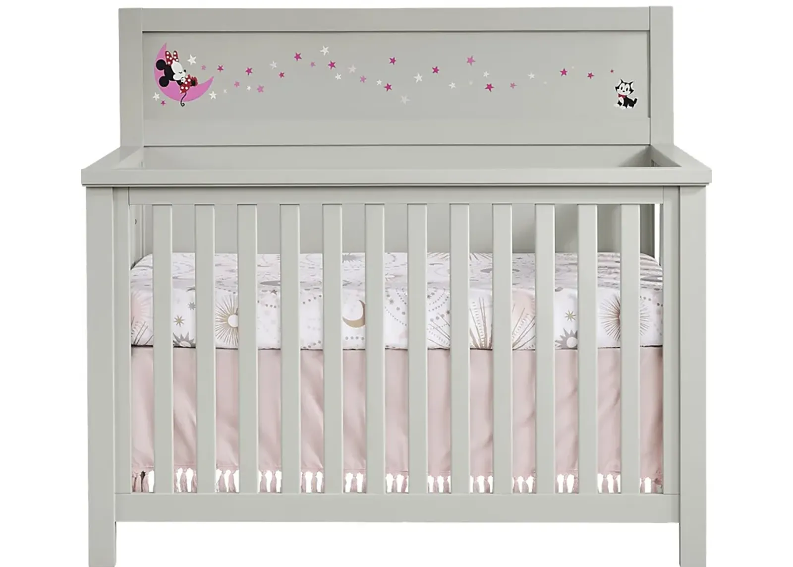 Starry Dreams with Minnie Mouse Gray Convertible Crib