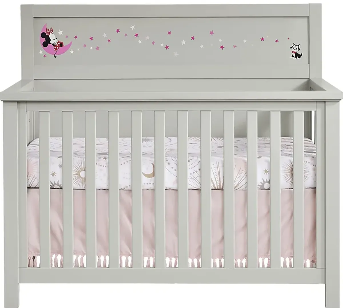 Starry Dreams with Minnie Mouse Gray Convertible Crib