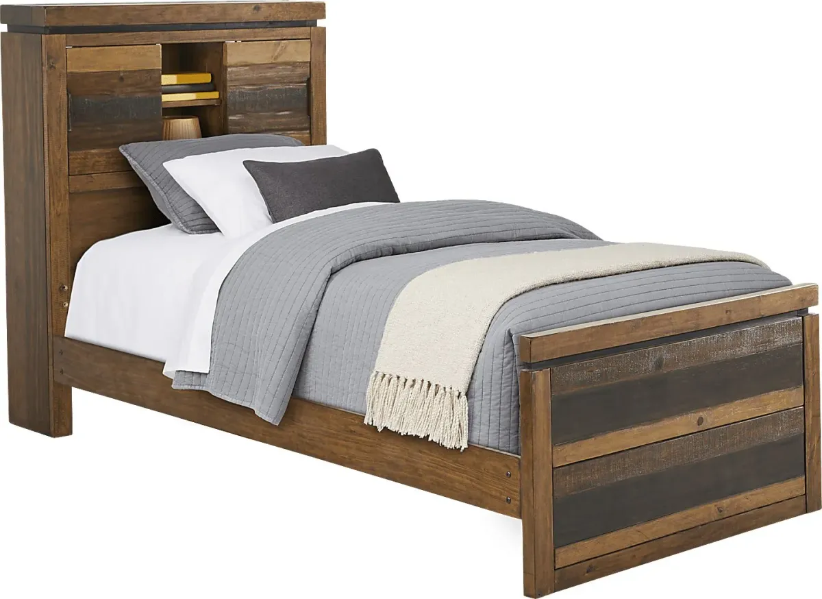 Kids Westover Hills Jr. Brown Twin Bookcase Bedroom