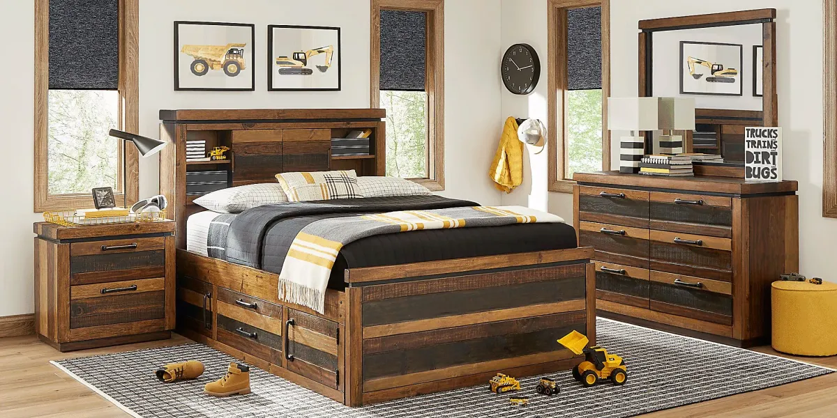 Kids Westover Hills Jr. Brown Twin Bookcase Bedroom