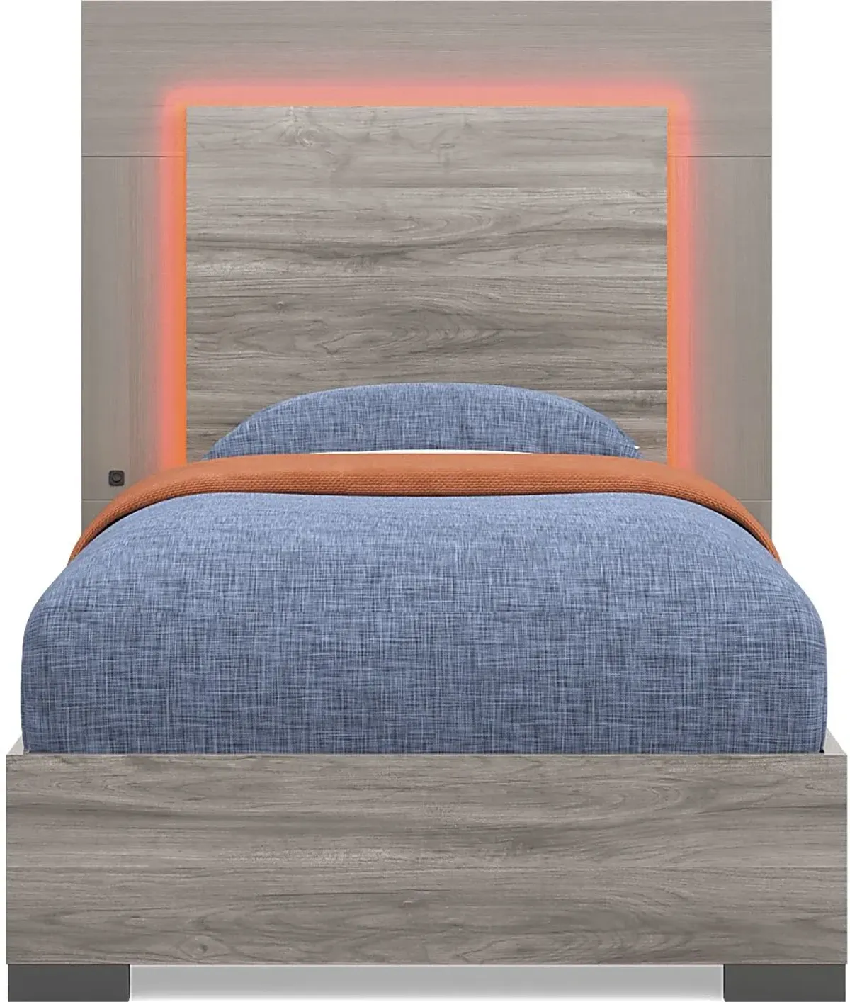 Kids Park Peak Gray Twin XL Panel Bed