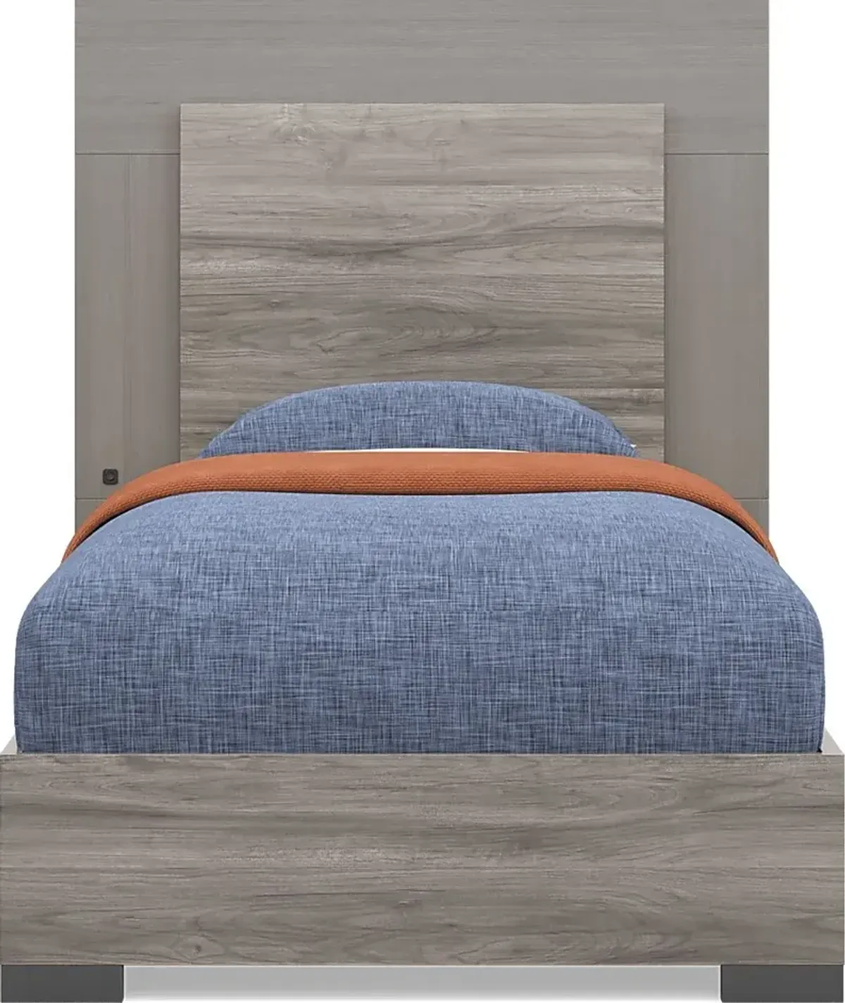 Kids Park Peak Gray Twin XL Panel Bed