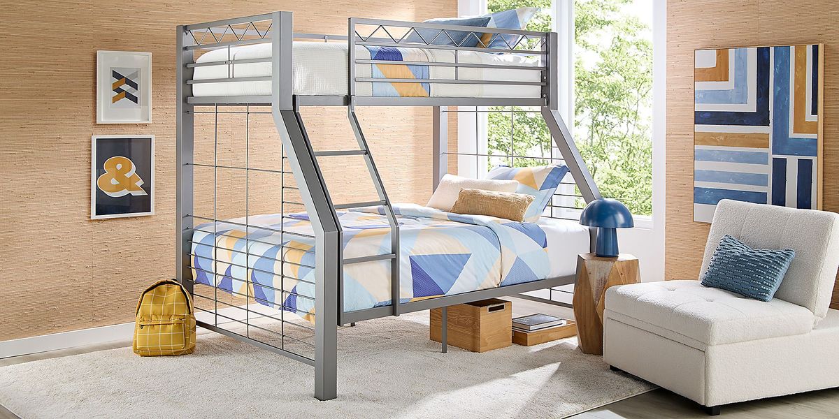 Build-A-Bunk Gray Twin/Full Bunk Bed