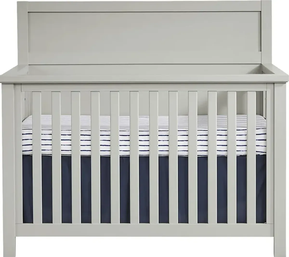 Kids Starry Dreams Gray 4 Pc Nursery with Full Conversion Rails