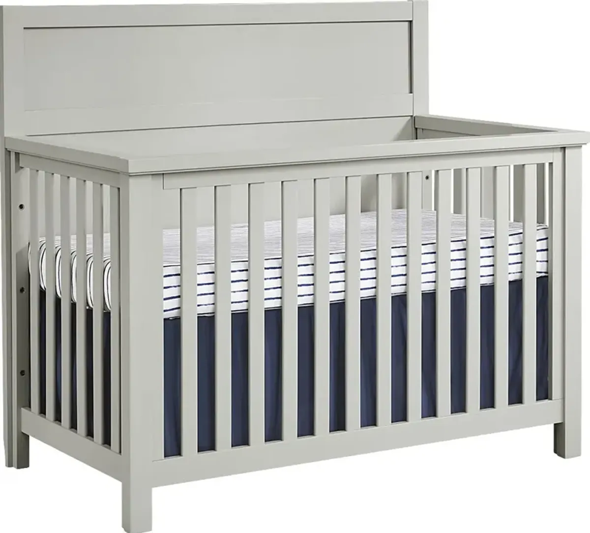 Kids Starry Dreams Gray 4 Pc Nursery with Full Conversion Rails