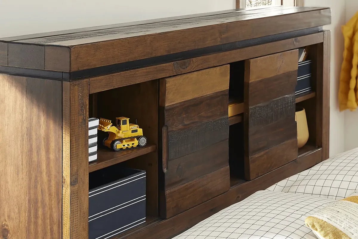 Kids Westover Hills Jr. Brown Full Bookcase Bedroom