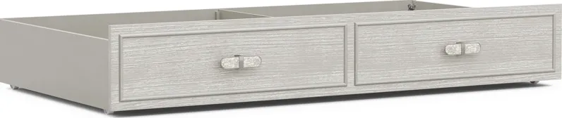 Kids Emilie Rose Wirebrush Gray Twin Storage Trundle