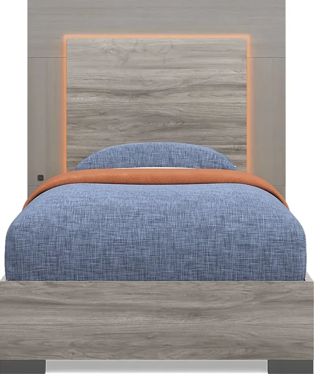 Kids Park Peak Gray Twin XL Panel Bedroom