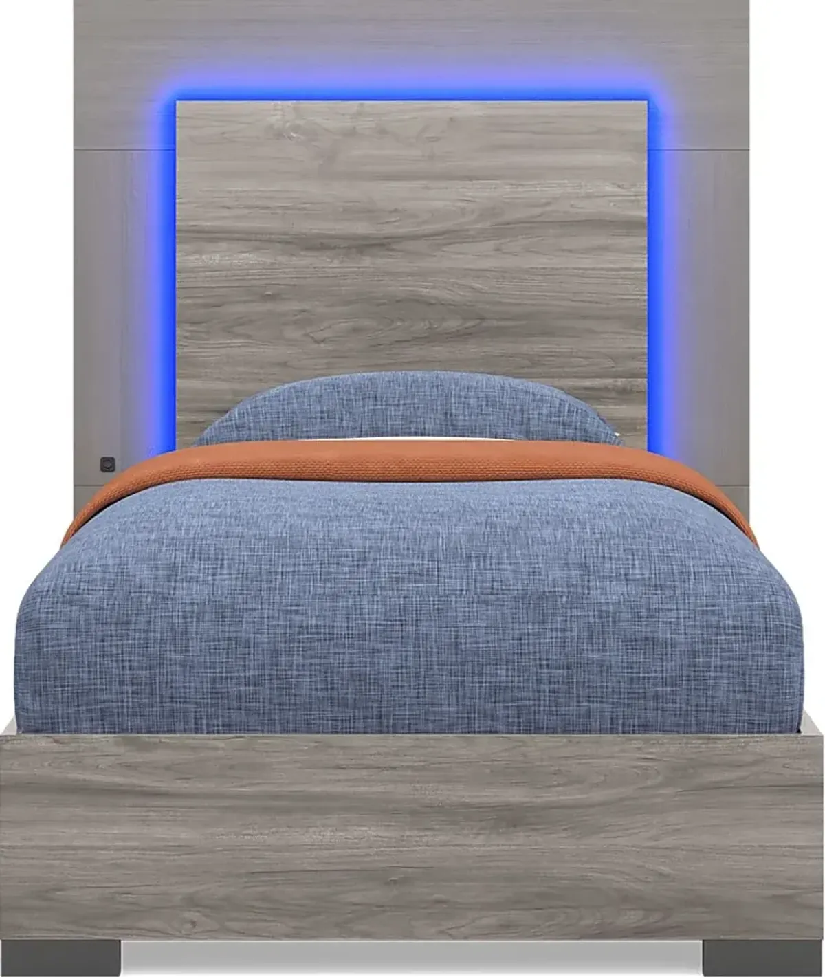 Kids Park Peak Gray Twin XL Panel Bedroom