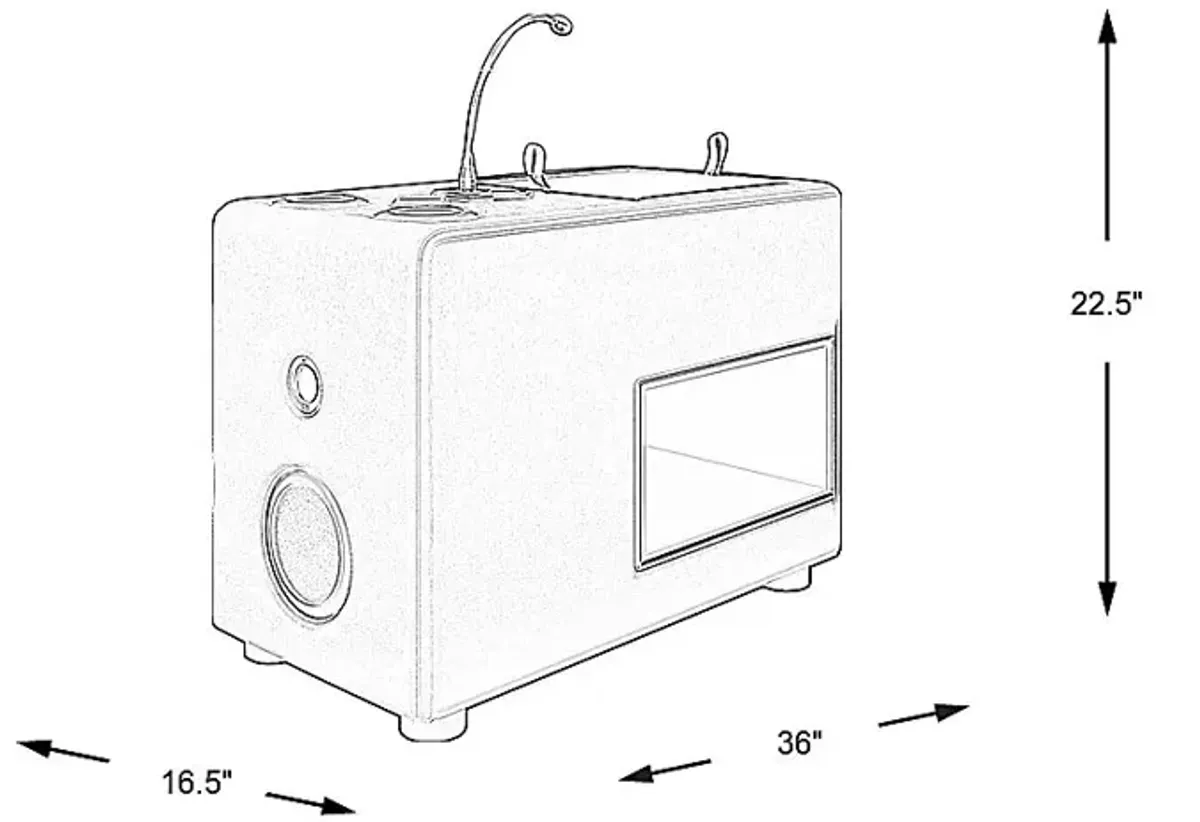 Kids ReGen&trade; Recharged Gray Nightstand