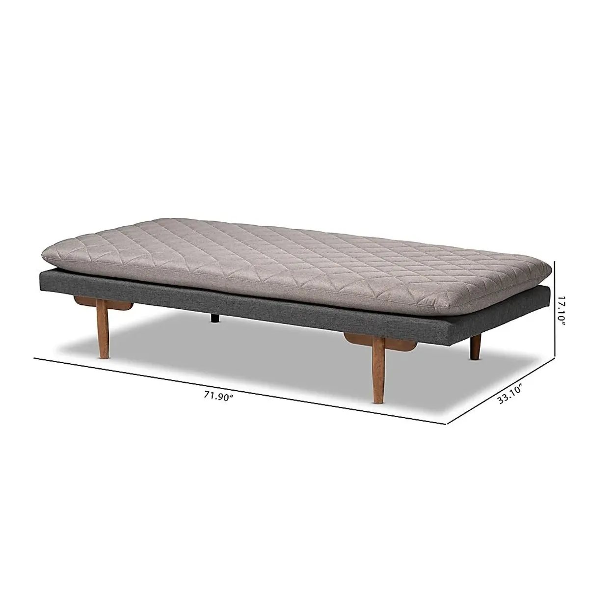 Galeton Court Dark Gray Daybed