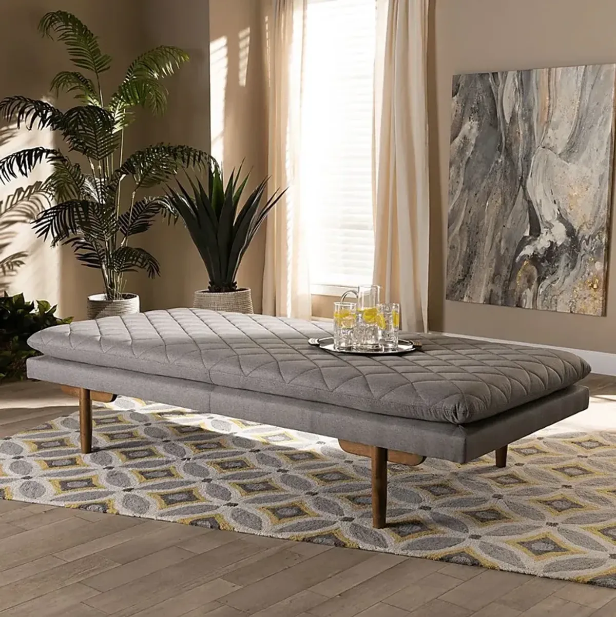 Galeton Court Gray Daybed