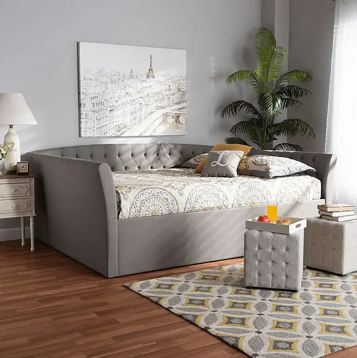 Admiral Lane Light Gray Daybed