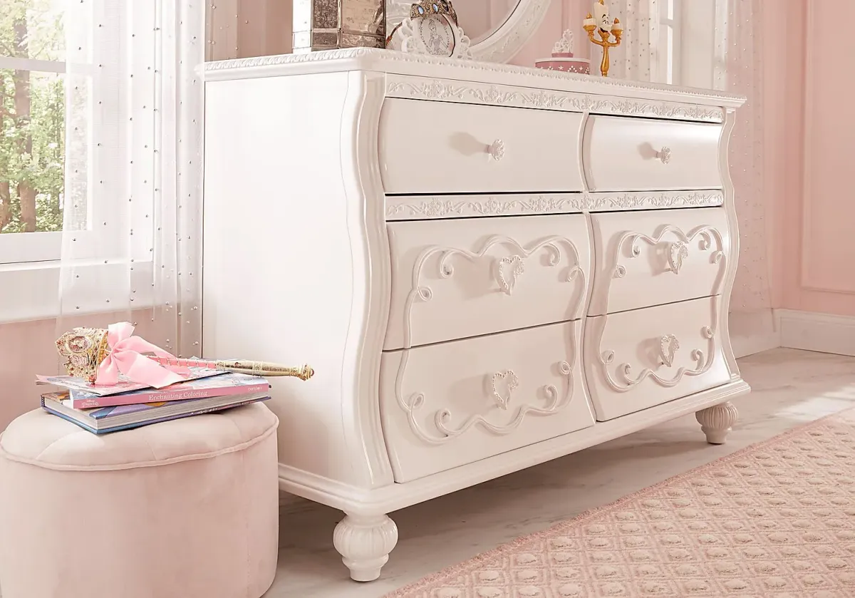 Disney Princess White Twin Canopy Bedroom