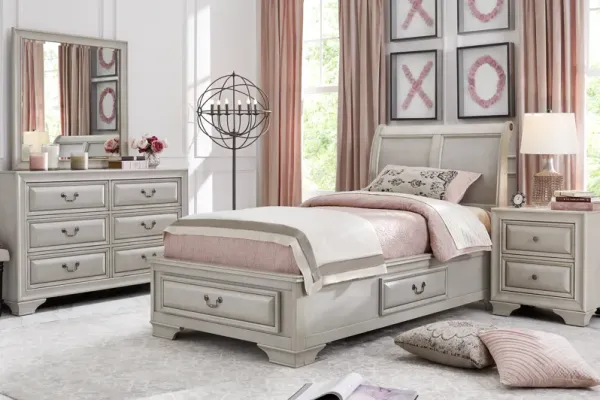 Kids Mill Valley Jr. White Twin Storage Bedroom