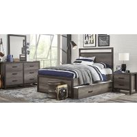 Kids Colefax Avenue Gray 3 Pc Full Panel Bed