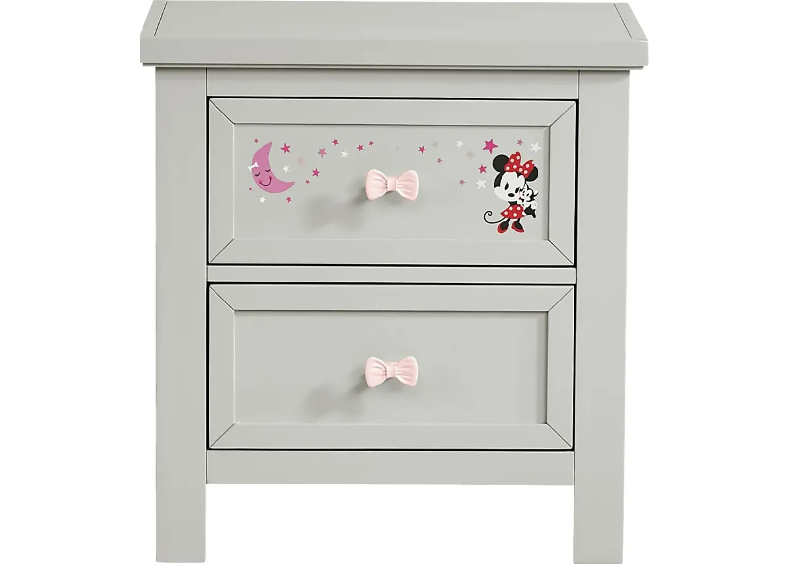 Starry Dreams with Minnie Mouse Gray Nightstand