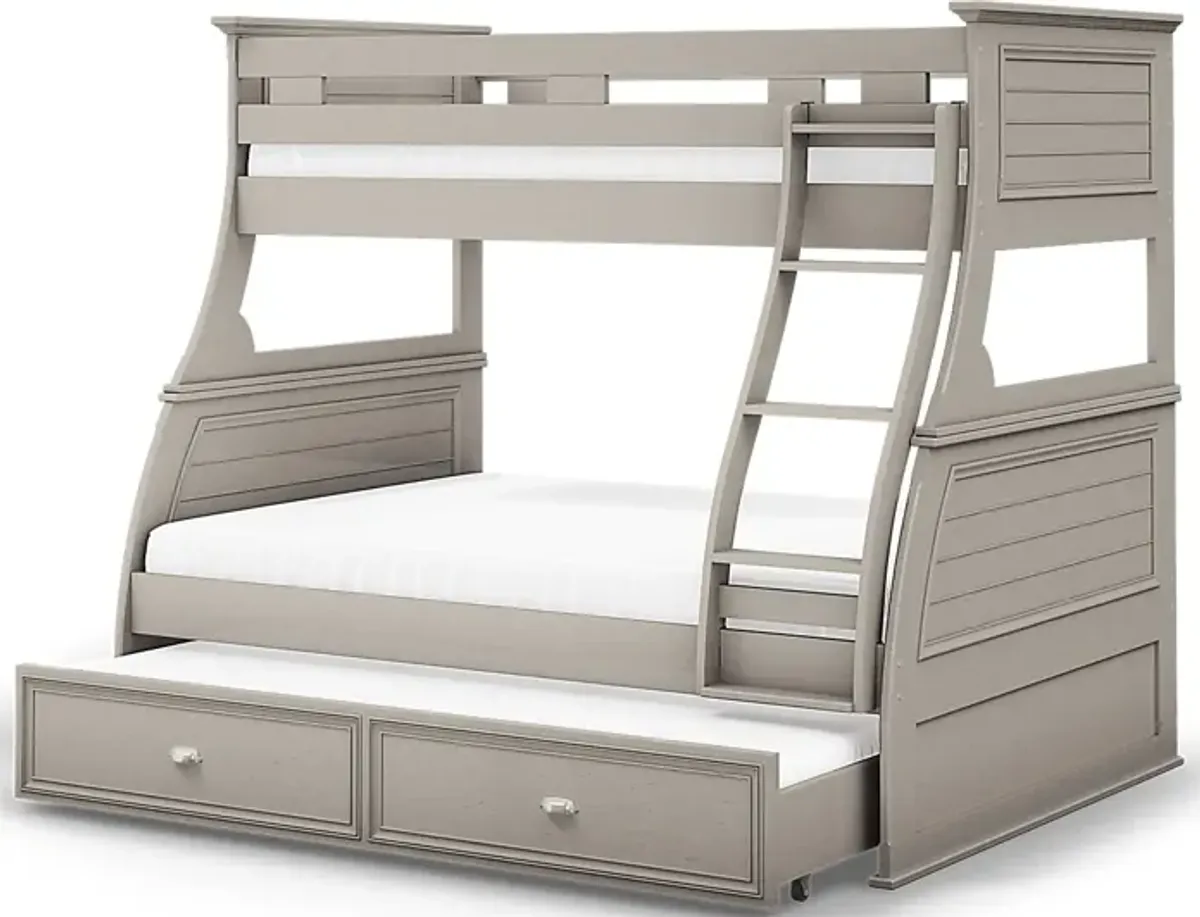 Kids Hilton Head Gray Twin Storage Trundle