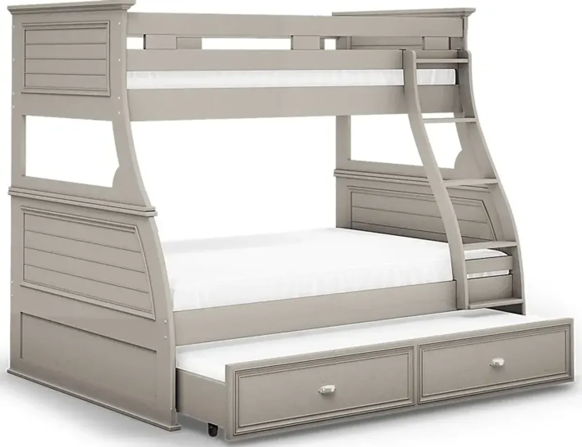 Kids Hilton Head Gray Twin Storage Trundle