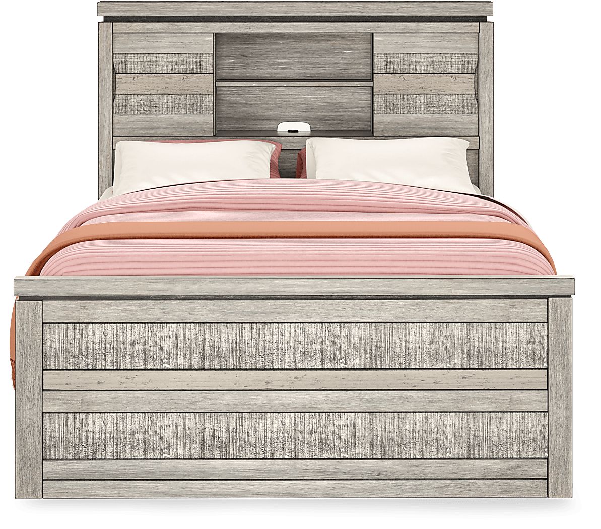Kids Westover Hills Jr. Reclaimed Gray 3 Pc Full Bookcase Bed