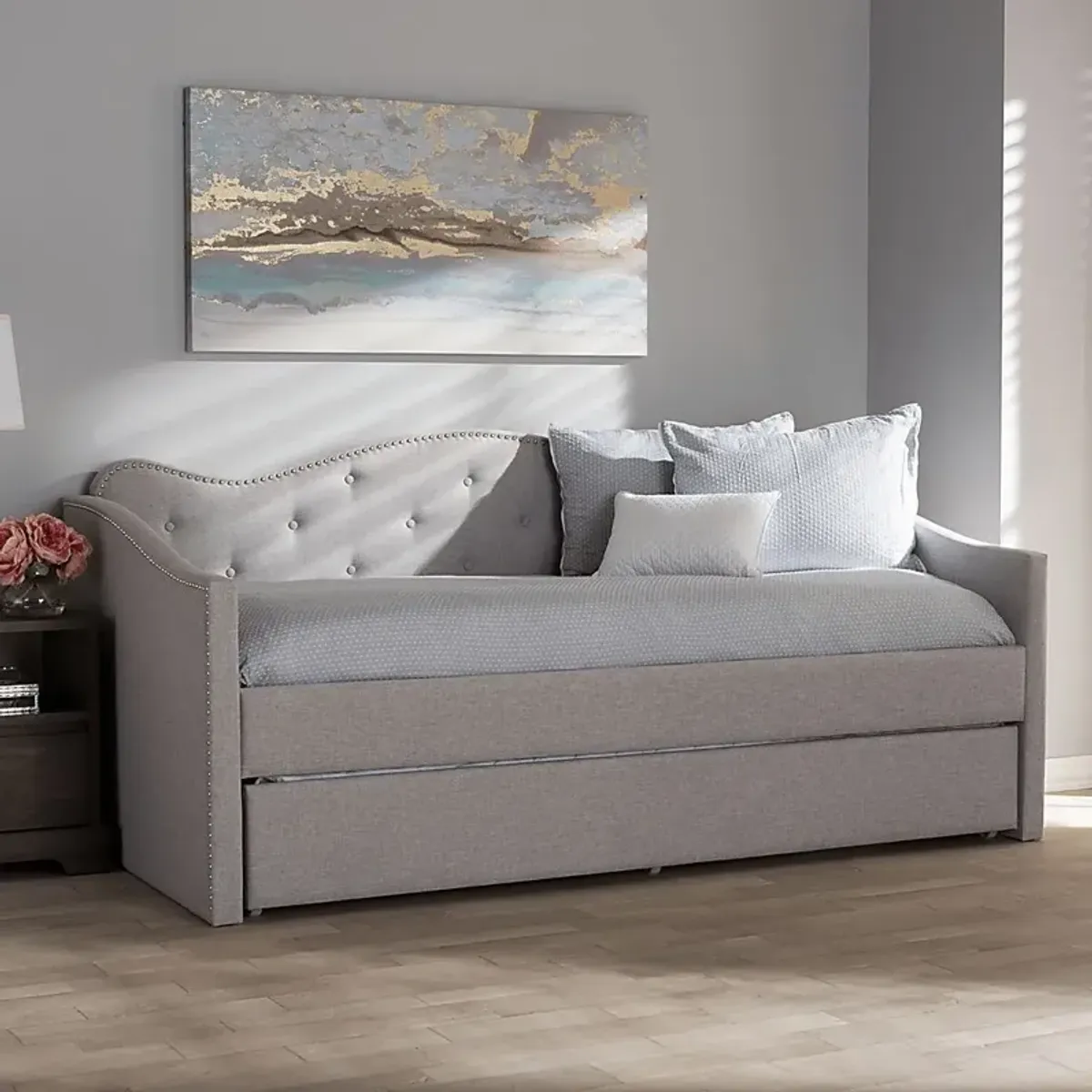 Gawaine Gray Daybed with Trundle