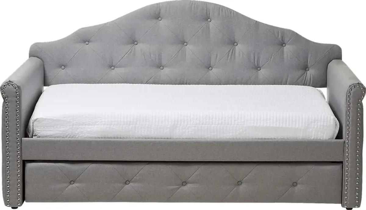 Capson Gray Daybed with Trundle