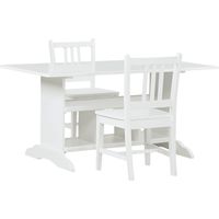 Kids Jo Jo White 3 Pc Storage Table Set
