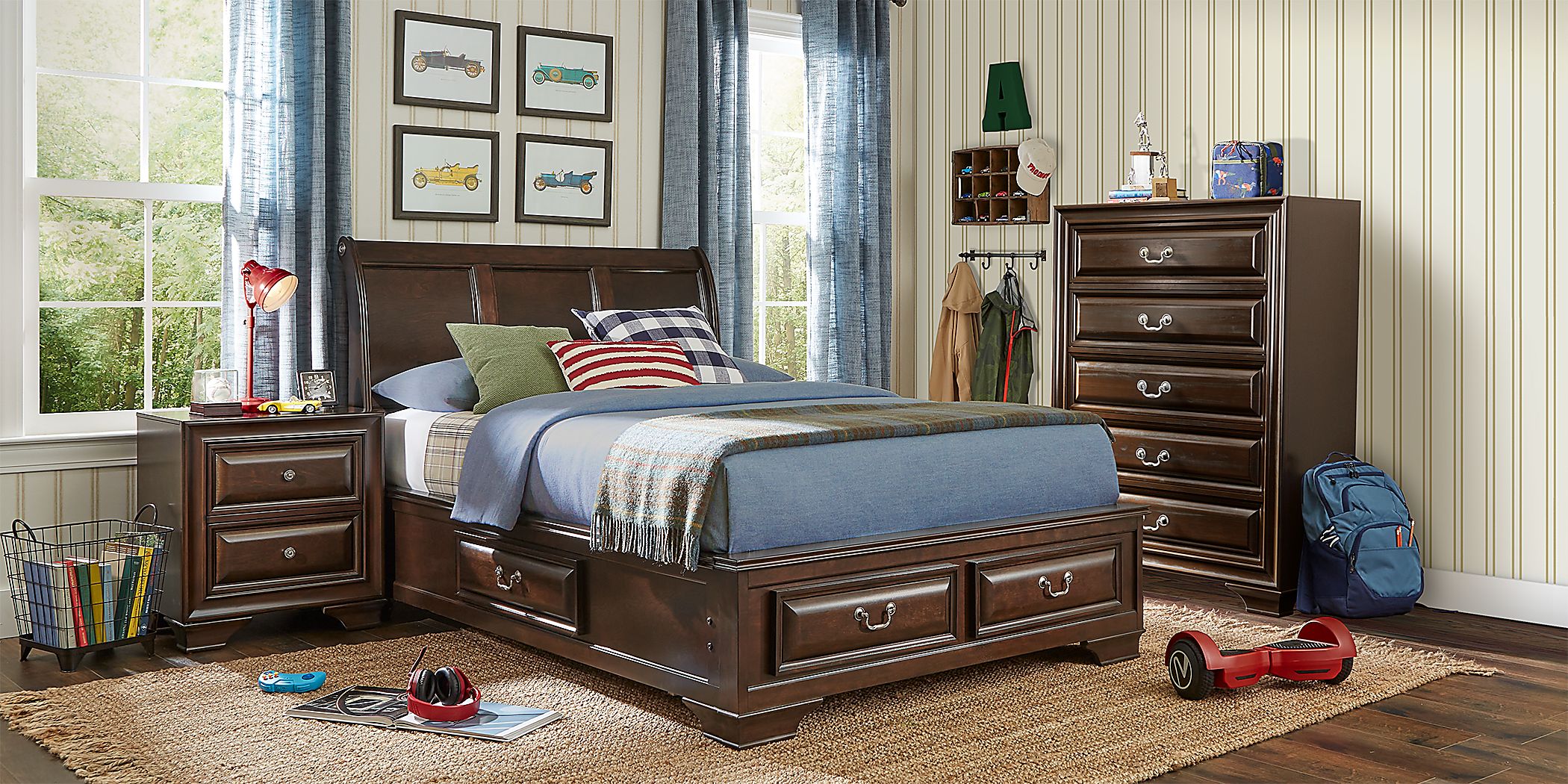 Kids Mill Valley Jr. Cherry 5 Pc Twin Storage Bedroom