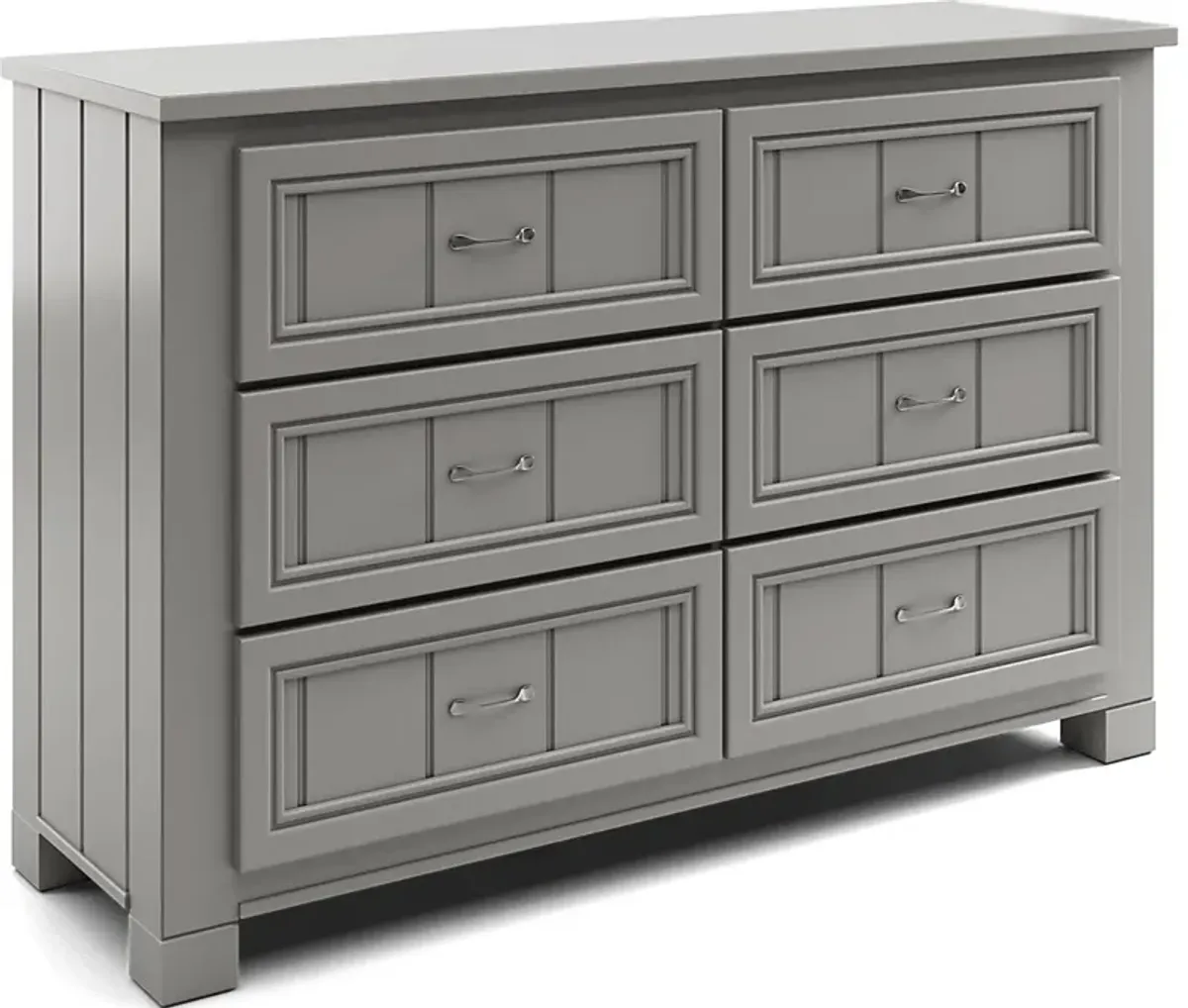 Kids Cottage Colors Gray 5 Pc Twin Bookcase Bedroom