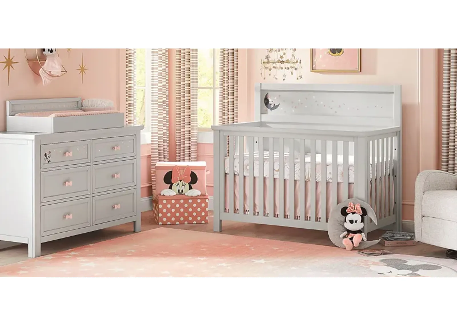 Starry Dreams with Minnie Mouse Gray 3 Pc Nursery