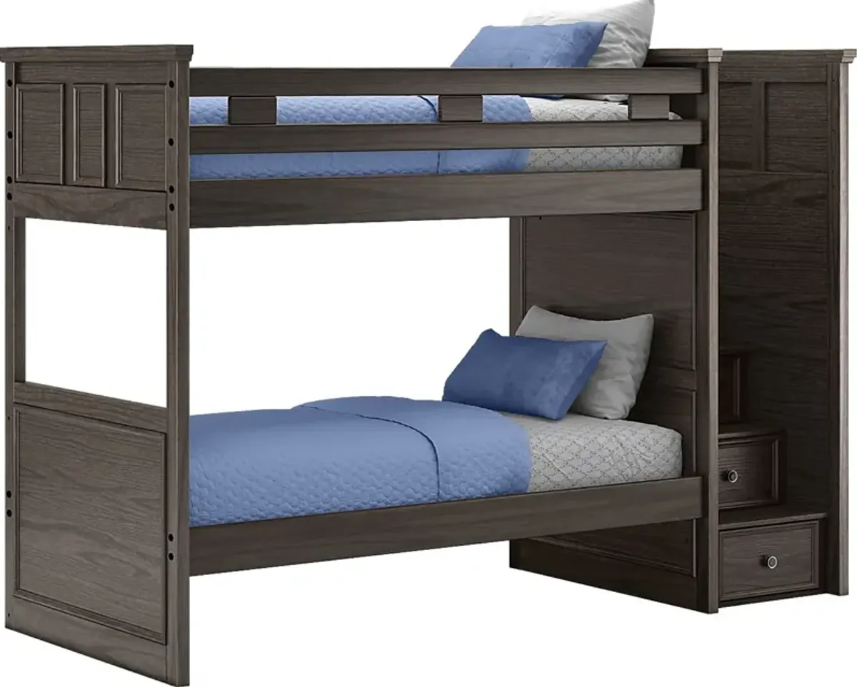 Kids Canyon Lake Java Twin/Twin Step Bunk