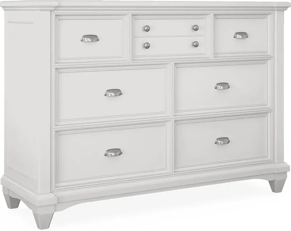 Kids Hilton Head White 5 Pc Twin Bookcase Bedroom