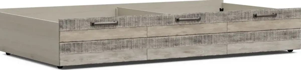 Kids Westover Hills Jr. Gray Twin Storage Trundle