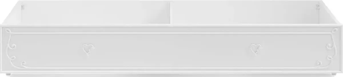 Disney Princess White Twin Storage Trundle